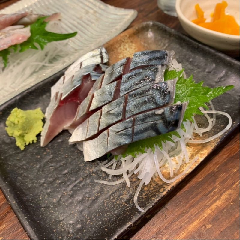刺身　〆さば(めしや 大磯港)