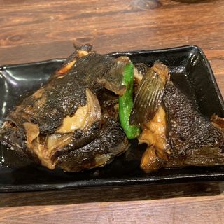煮付　平目カブト(めしや 大磯港)