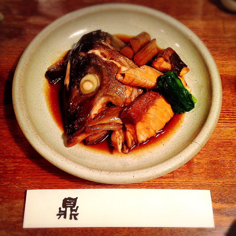 間八かぶと煮付(鼎 （かなえ）)