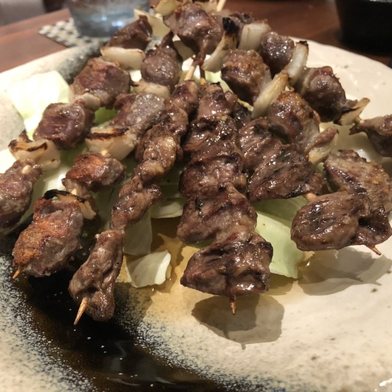 焼き鳥（ズリ・ハツ）(博多やきとり壱鳥)