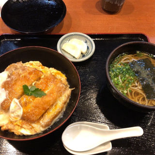カツ丼セット(そば処 武蔵 戸畑店)