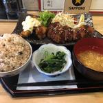 満腹ダブルかしわ定食