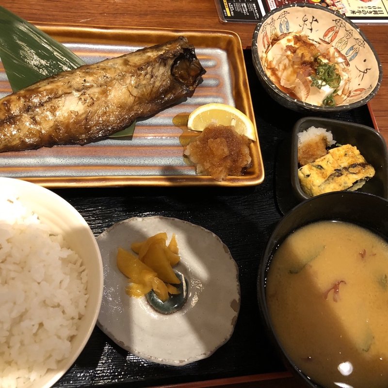 本日の焼魚定食（サバ）(目利きの銀次 人形町駅前店)