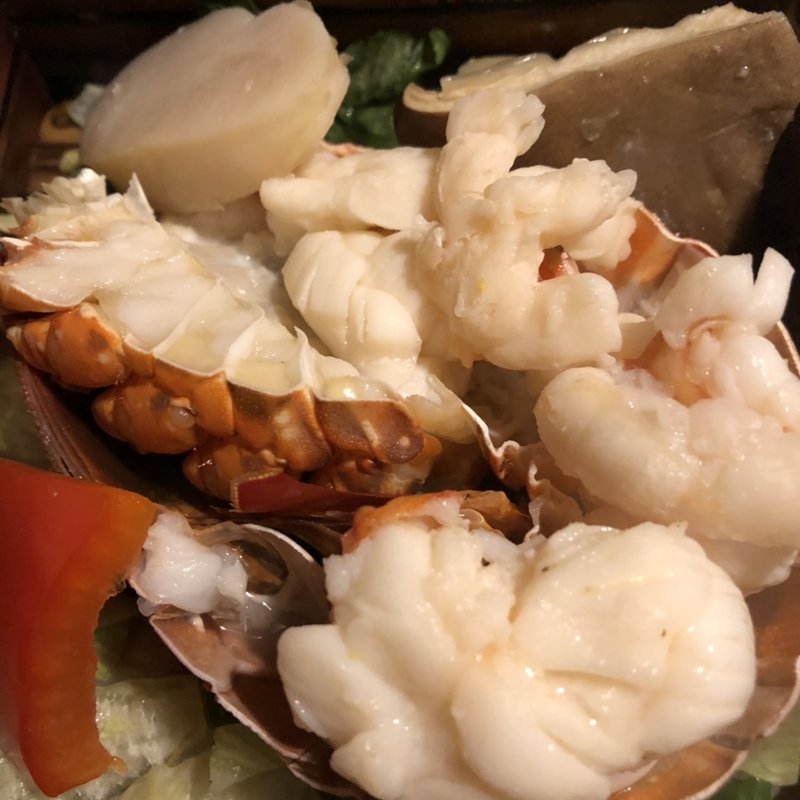 伊勢海老の岩塩蒸し(いにしえの宿 伊久 （イニシエノヤド イキュウ）)