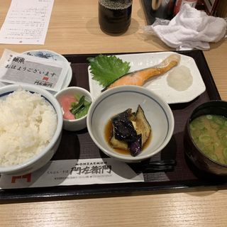 朝定食(てんぷら・そば 門左衛門)