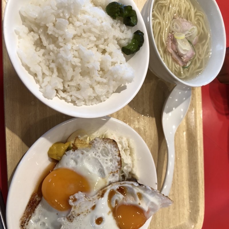 チャーシュー定食(ソラノイロ食堂 池袋店)
