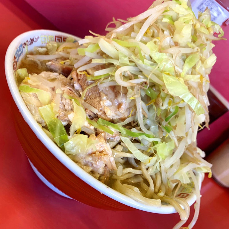大ラーメン豚入り(豚4枚)(ラーメン二郎 ひばりヶ丘駅前店 （らーめんじろう）)