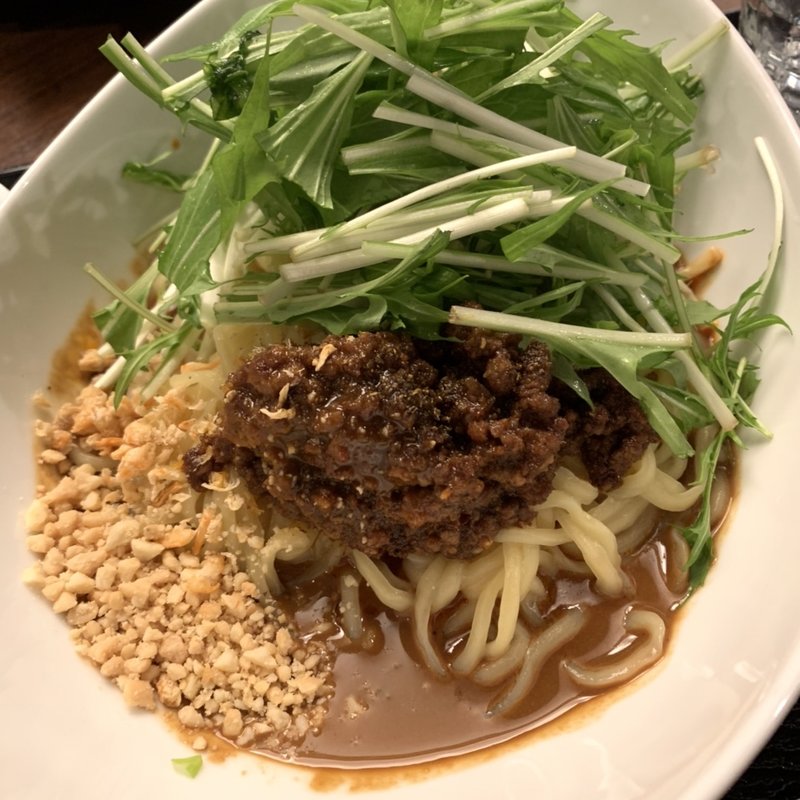 汁なし担々麺(中華四川料理 唐文記 浜松町店)