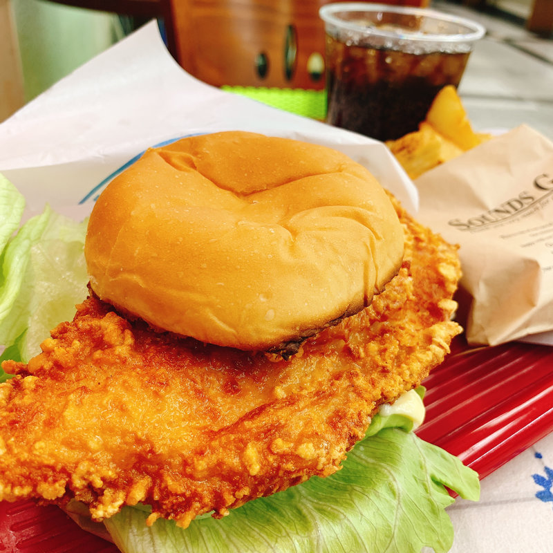 チキンフィレサンドセット(コーヒー パパラギ)