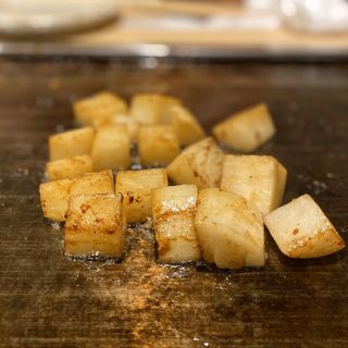 サイコロ長芋バター焼き(東京下町もんじゃ屋 Rikyu)