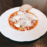イタリア産リコッタチーズとバジルのトマトソース　ショートパスタ
