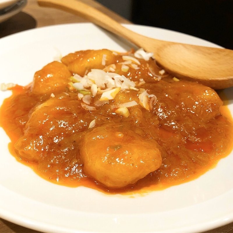 エビチリ(小皿中華 桃天 錦小路)