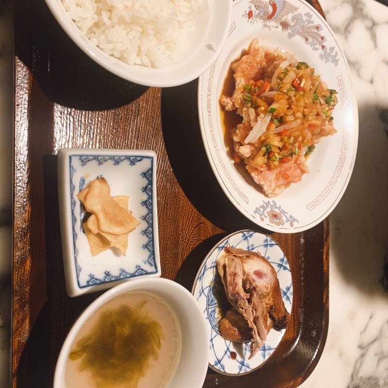 油淋鶏定食(梅梅 金沢)