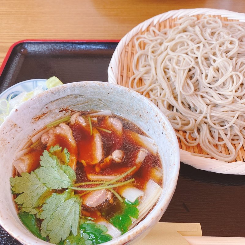 鴨肉そば(手打ち蕎麦 胡桃)