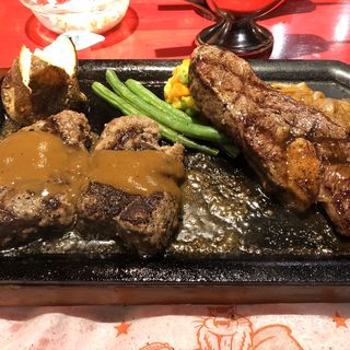 オリジナルハンバーグステーキ スペシャルセット(ハングリータイガー 横浜モアーズ店)