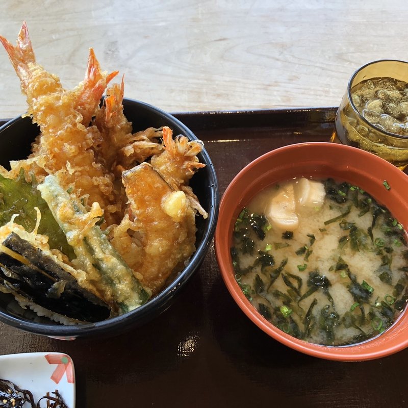 車海老天丼(道の駅上関海峡 )