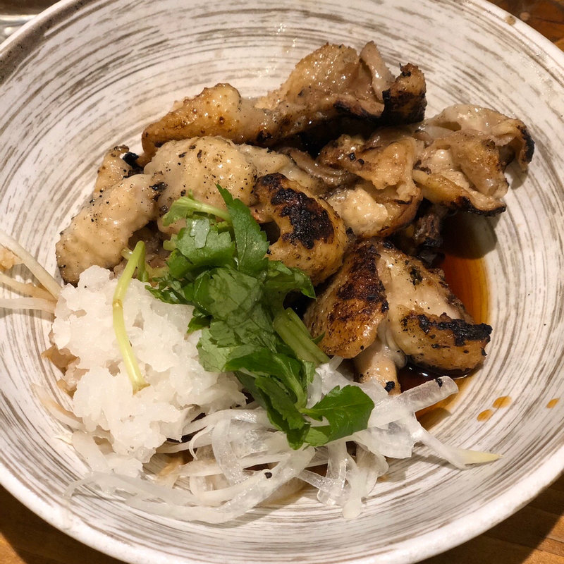 鶏皮ポン酢(佐賀県三瀬村 ふもと赤鶏 田町店)