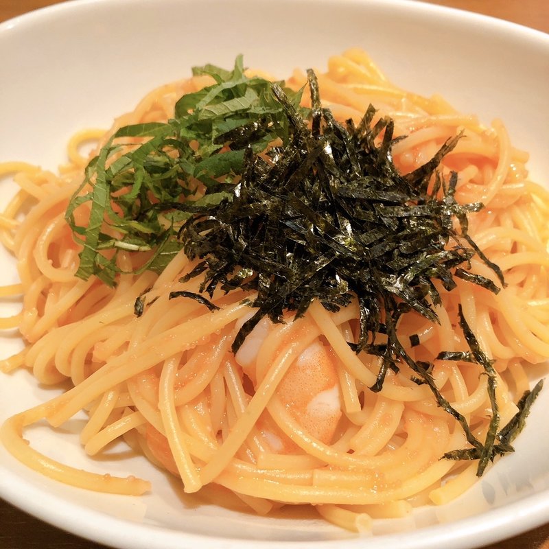 エビと大葉の博多明太子(カフェクリエ西新橋店)