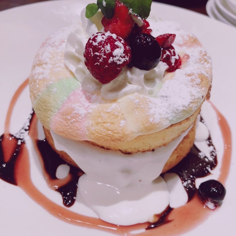 マシュマロチョコベリーパンケーキ(Ymiダイニング （ワイミーダイニング）)