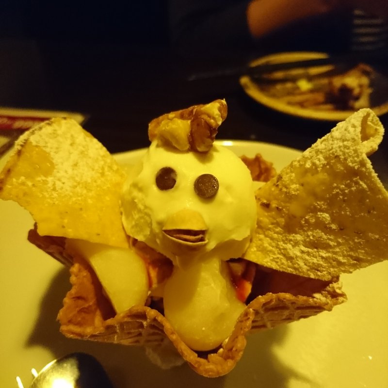 鶏の介パフェ(鶏侍 白石店)