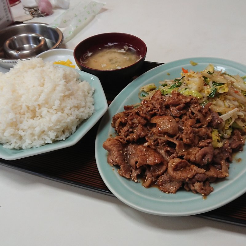 しょうが焼き定食大盛(長崎チャンポン 百万石)