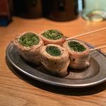 ピンチョス(葱、レタス)(Bishokuバル マル本店)