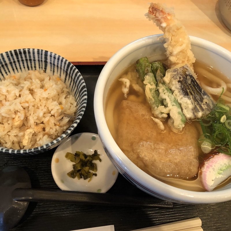 天きつね定食(うどん ゆきの )