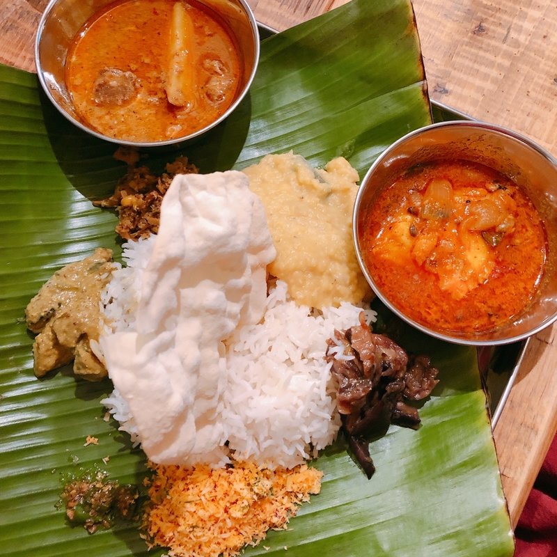 本日のプレート(月曜スリランカカレー)