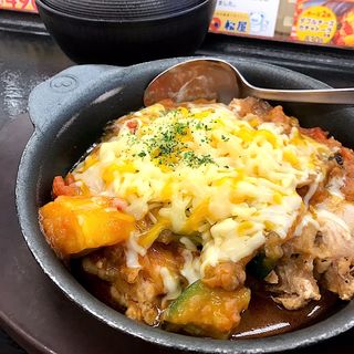 ダブルチーズカチャトーラ定食(松屋 石神井公園店 )