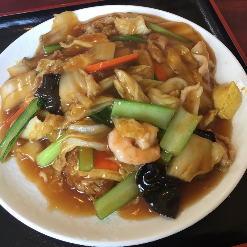 五目あんかけ焼きそば(台湾料理 圓山 上野店)