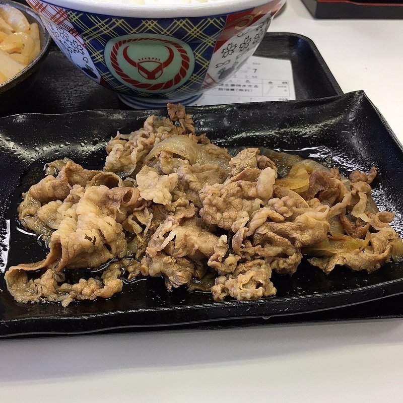 牛皿豚生姜焼き定食(吉野家 古出来町店)