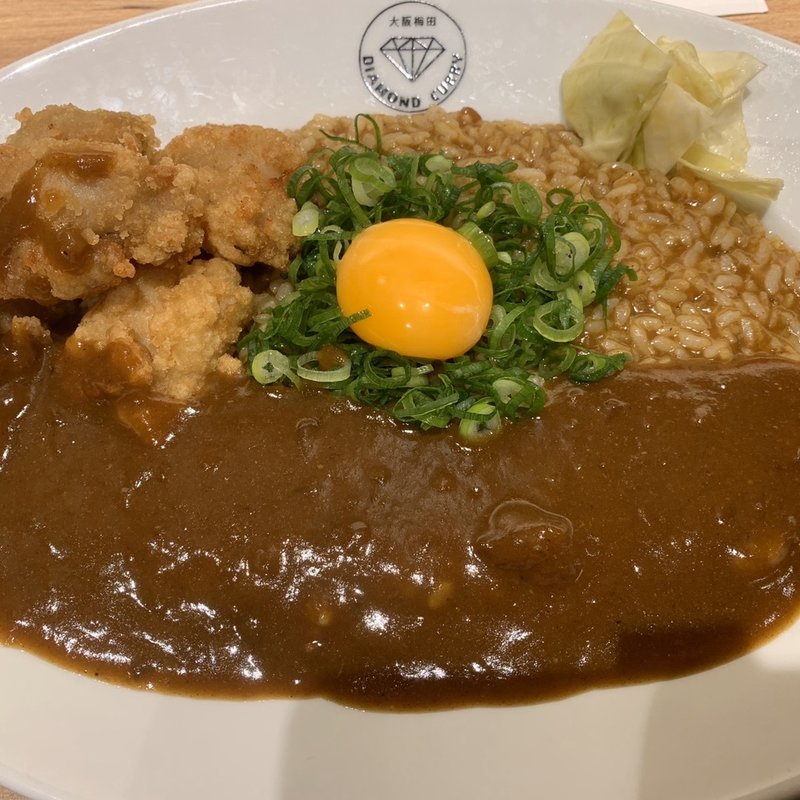 カラアゲまぜカレー(CURRY&SPAGHETTI ダイヤモンドカリー 大阪国際空港店)