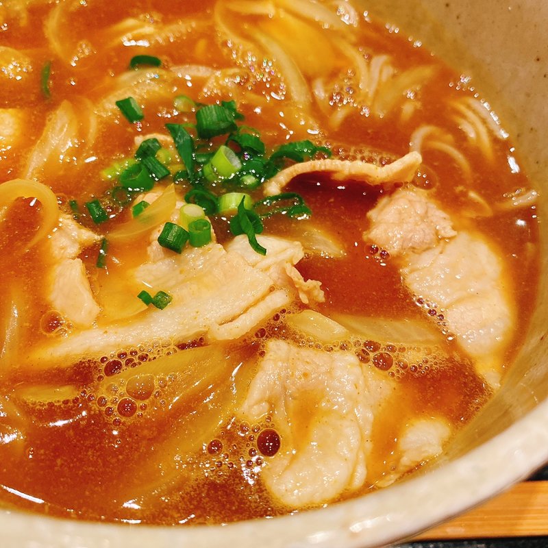 カレー南蛮そば(笹陣 飯田橋店)