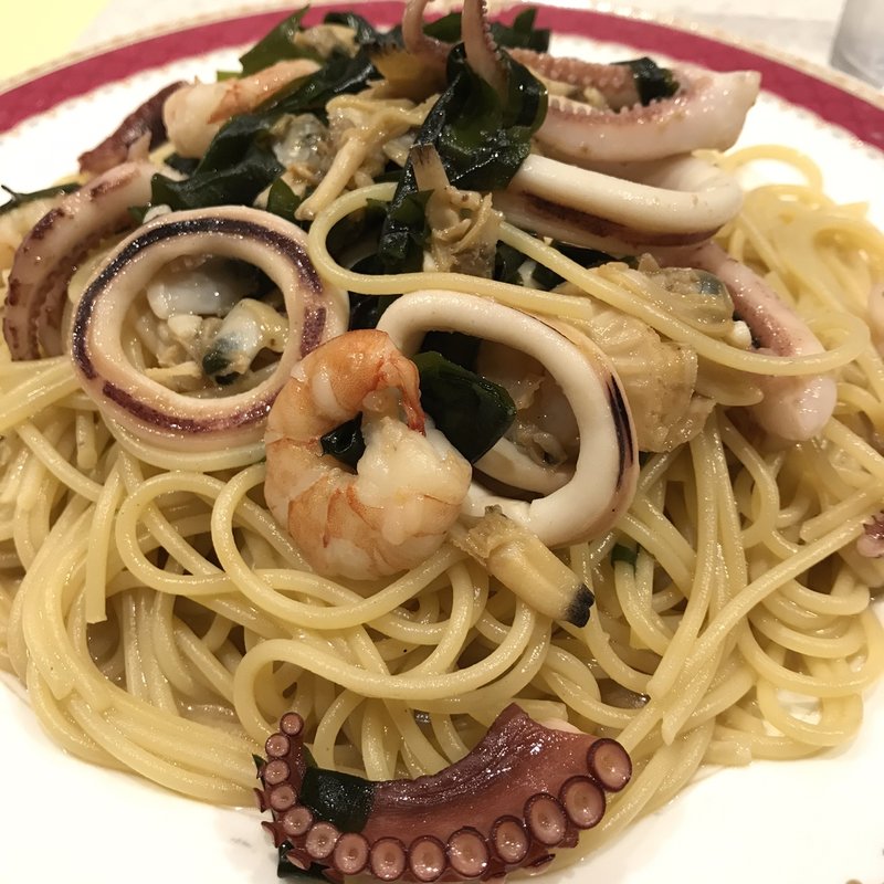 海の幸スパゲッティ おしょう油味(ハシヤ)