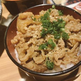ミニ牛丼(にく月／月光香麺)