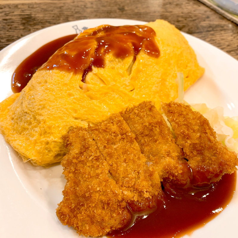 オムライス&ポークカツ(明治軒 （メイジケン）)