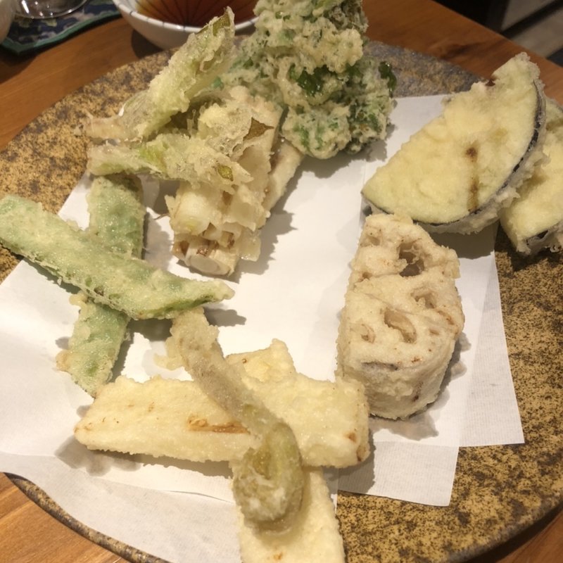 季節の天ぷら盛り合わせ(玄蕎麦 路庵)