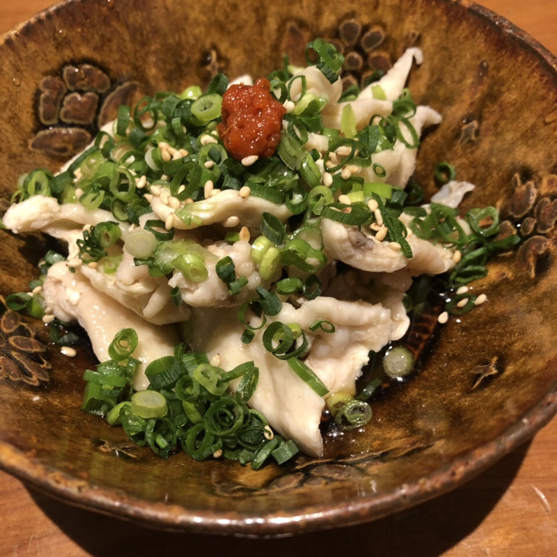 とり皮の三杯酢(玄蕎麦 路庵)