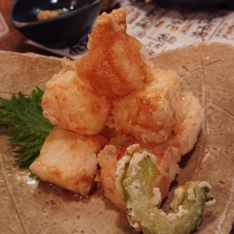 ジーマミー豆腐の揚げ出し(博多アカチチ3丁目)