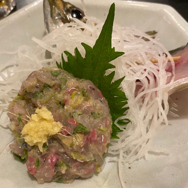 あじのなめろう(たぬき 川口)