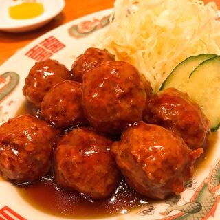 肉団子の甘酢煮(丸正餃子店 阪奈店)