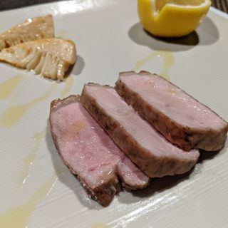 岩手県産白金豚の炭火焼き(そいや )