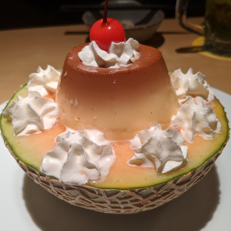 メロンプリンパフェ(焼鳥チキウ)