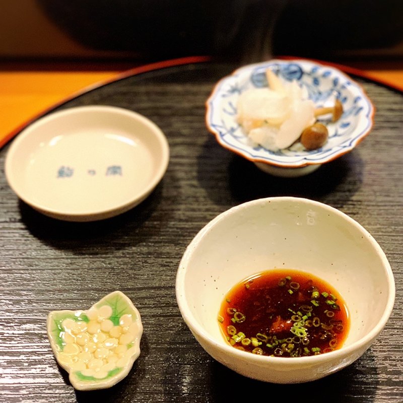 カワハギのしゃぶしゃぶ(鮨乃家かわごえ )