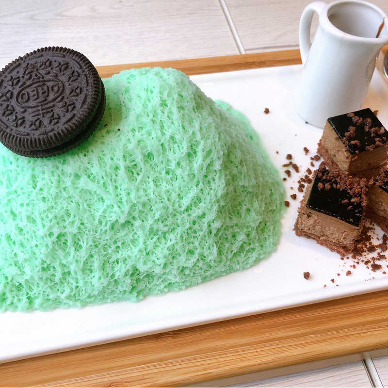 チョコミントかき氷(Seoul Cafe)