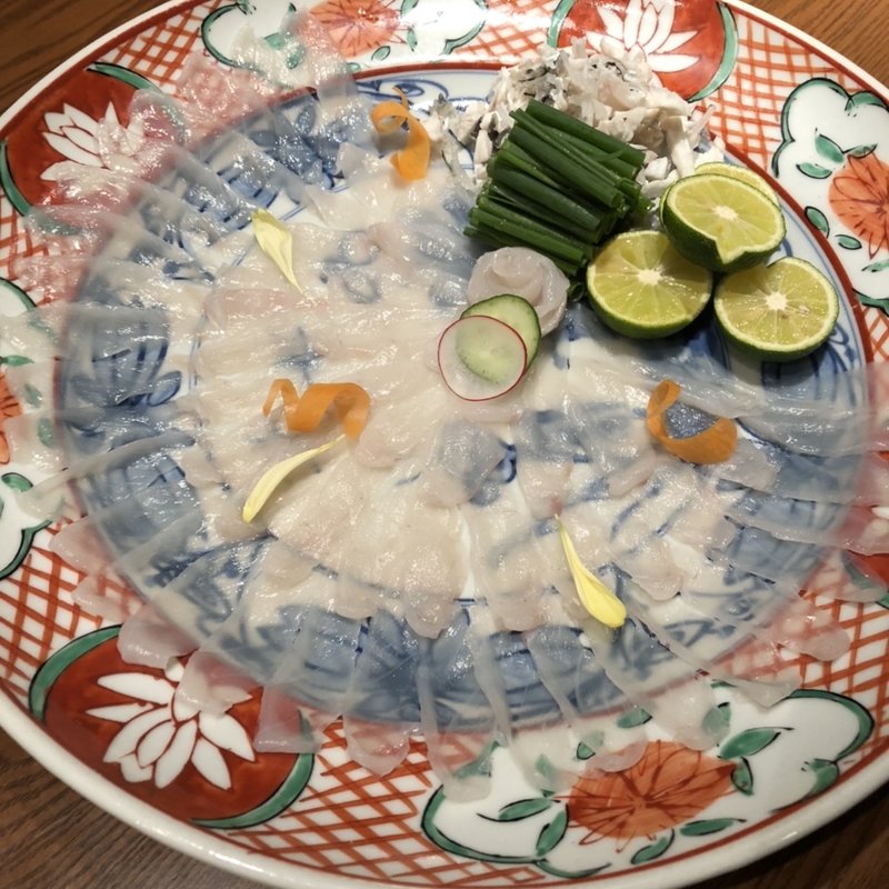 フグ刺し(木曽路 港南中央店)