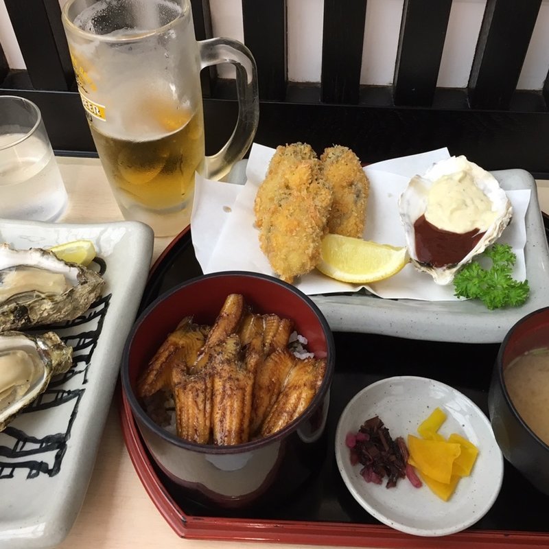 牡蠣定食(焼がきの はやし )