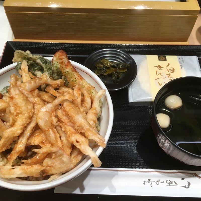 白海老天丼(海幸山幸 越中茶屋 （えっちゅうぢゃや）)