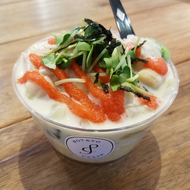 小柱と明太子のホワイトポテトクリーム(Potato Cream / potato cream よる)