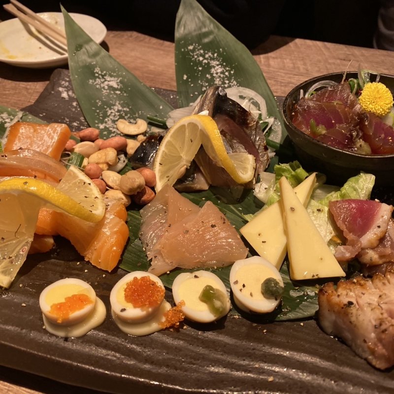 おまかせ燻製盛り合わせ(焼き鳥ケムリヤ)